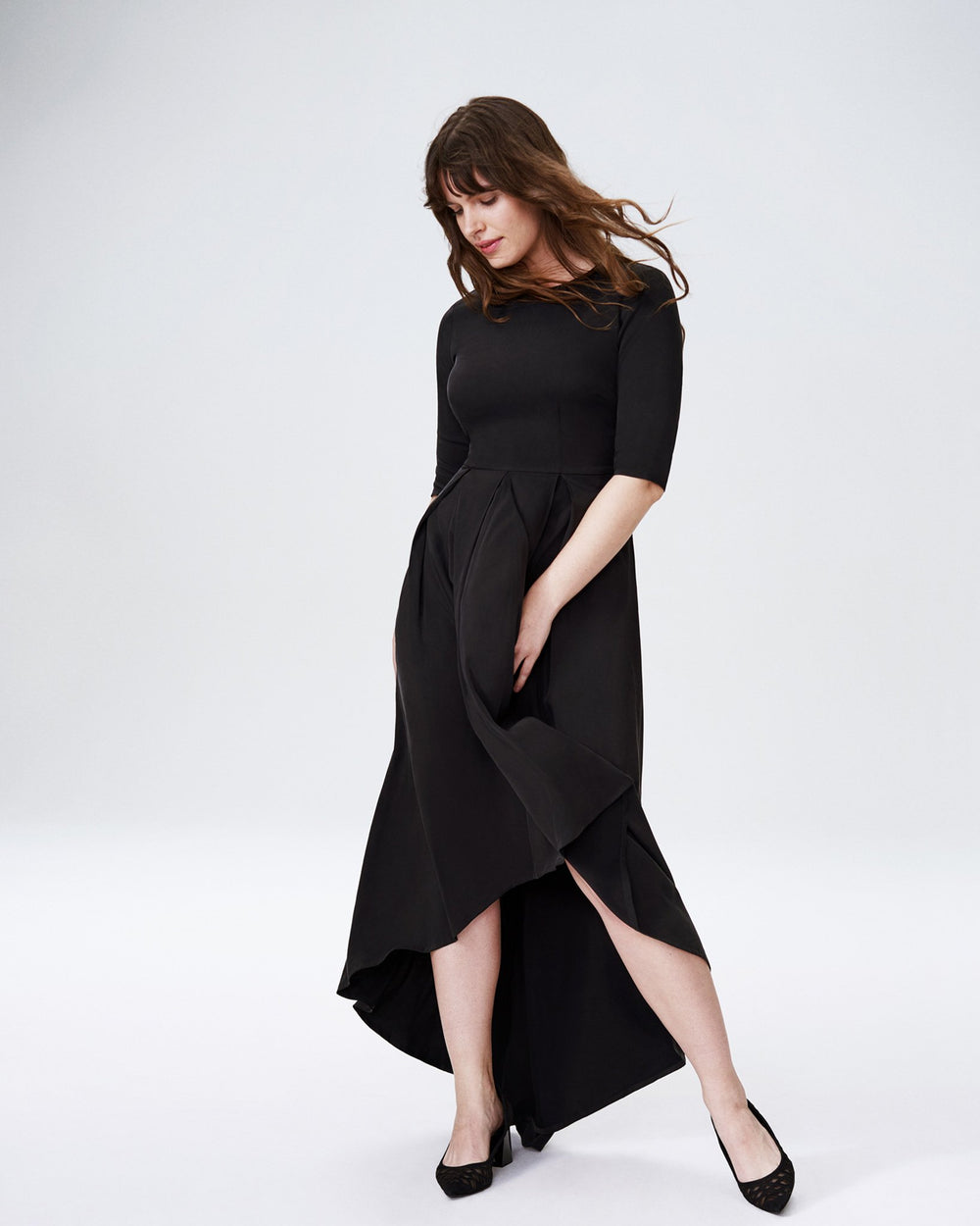 Maya Hi Low Dress - Black