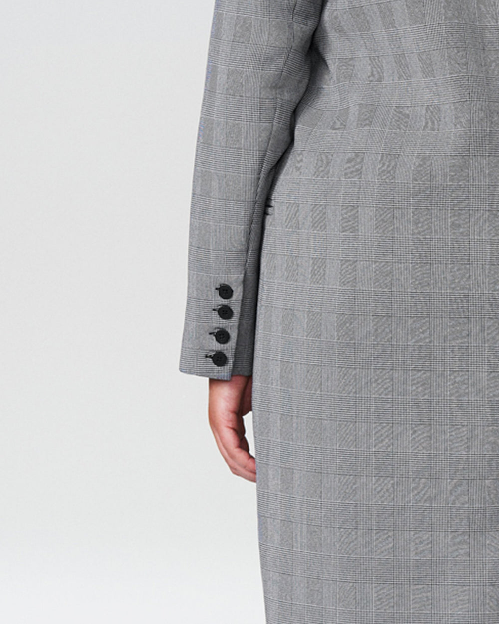 Morgan Coat - Grey Plaid