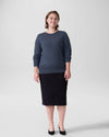 Shauna Merino Wool Crewneck Sweater - Slate Image Thumbnmail #1