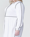 Arga Outline Dress - White