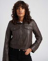 Parker Leather Jacket - Espresso Image Thumbnmail #1