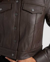 Parker Leather Jacket - Espresso Image Thumbnmail #2