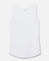 Petite Loire Ribbed Tank - White