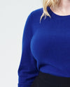 Raquette Cashmere Sweater - Brightest Blue Image Thumbnmail #4