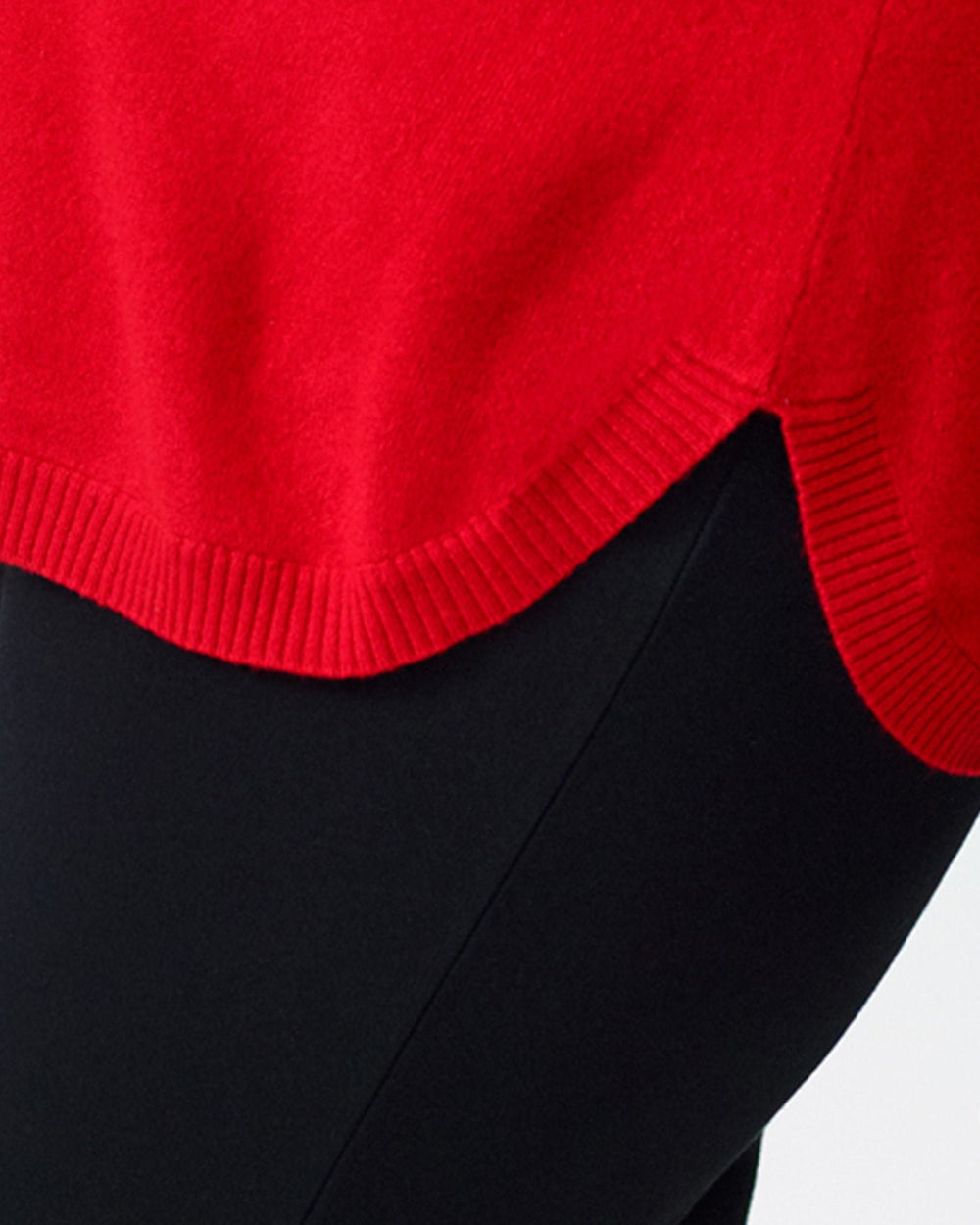 Raquette Cashmere Sweater - Poppy Red