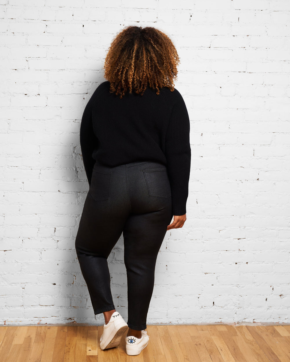 Meuse High Rise Resin Jeans 27 inch - Black