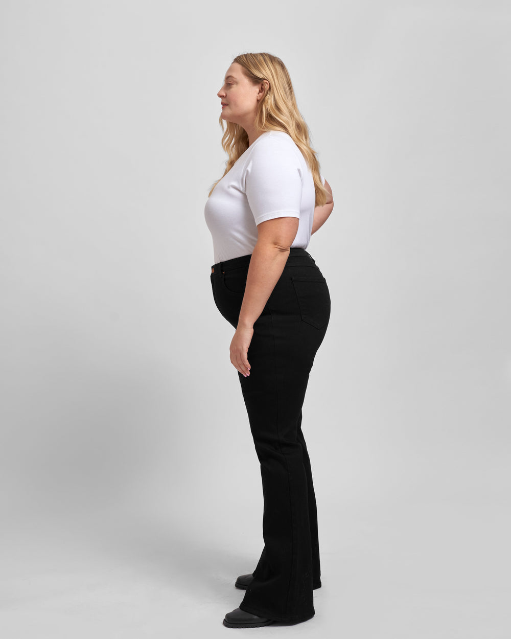 Sava High Rise Flare Jeans - Black