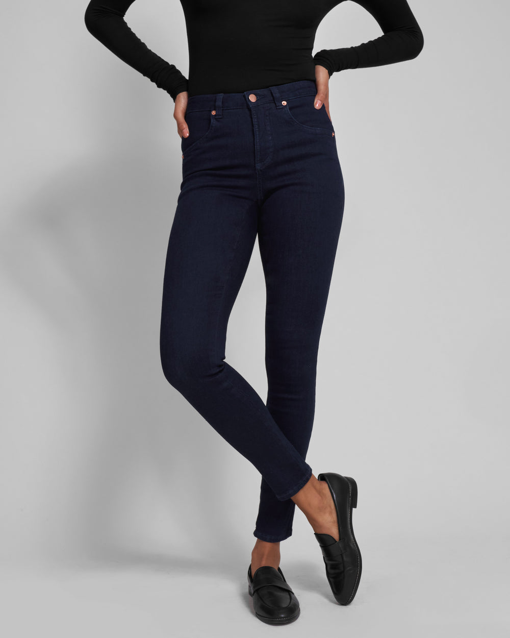 Seine High Rise Skinny Jeans 32 Inch - Dark Indigo