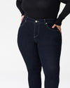 Seine High Rise Skinny Jeans Petite - Dark Indigo Image Thumbnmail #4