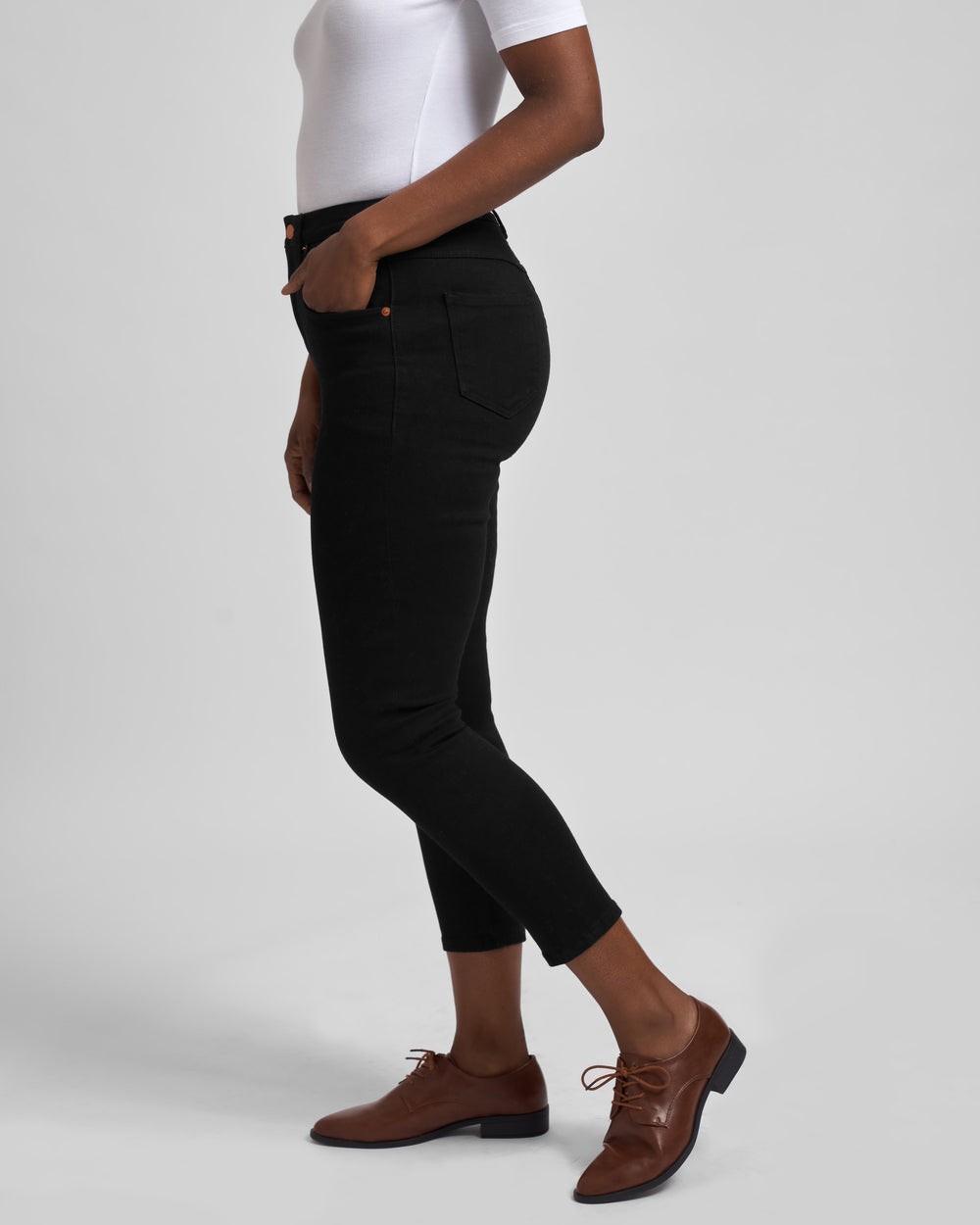 Seine Mid Rise Skinny Jeans 27 Inch - Black