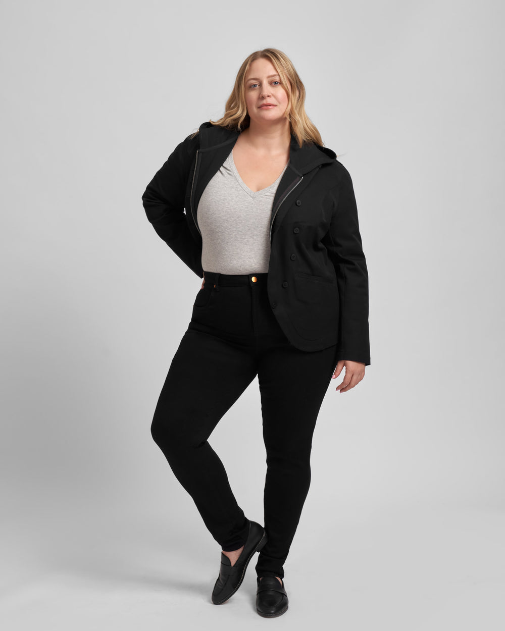 Seine Mid Rise Skinny Jeans 32 Inch - Black