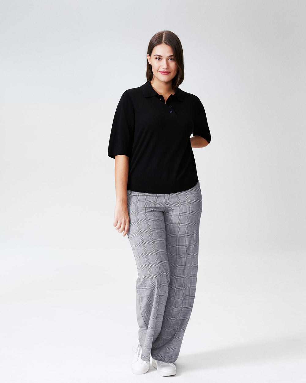 Addison Sweater Polo - Black