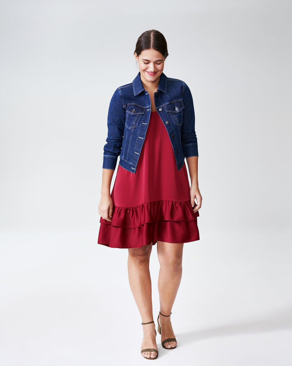 Taza Trapeze Babydoll Dress - Berry