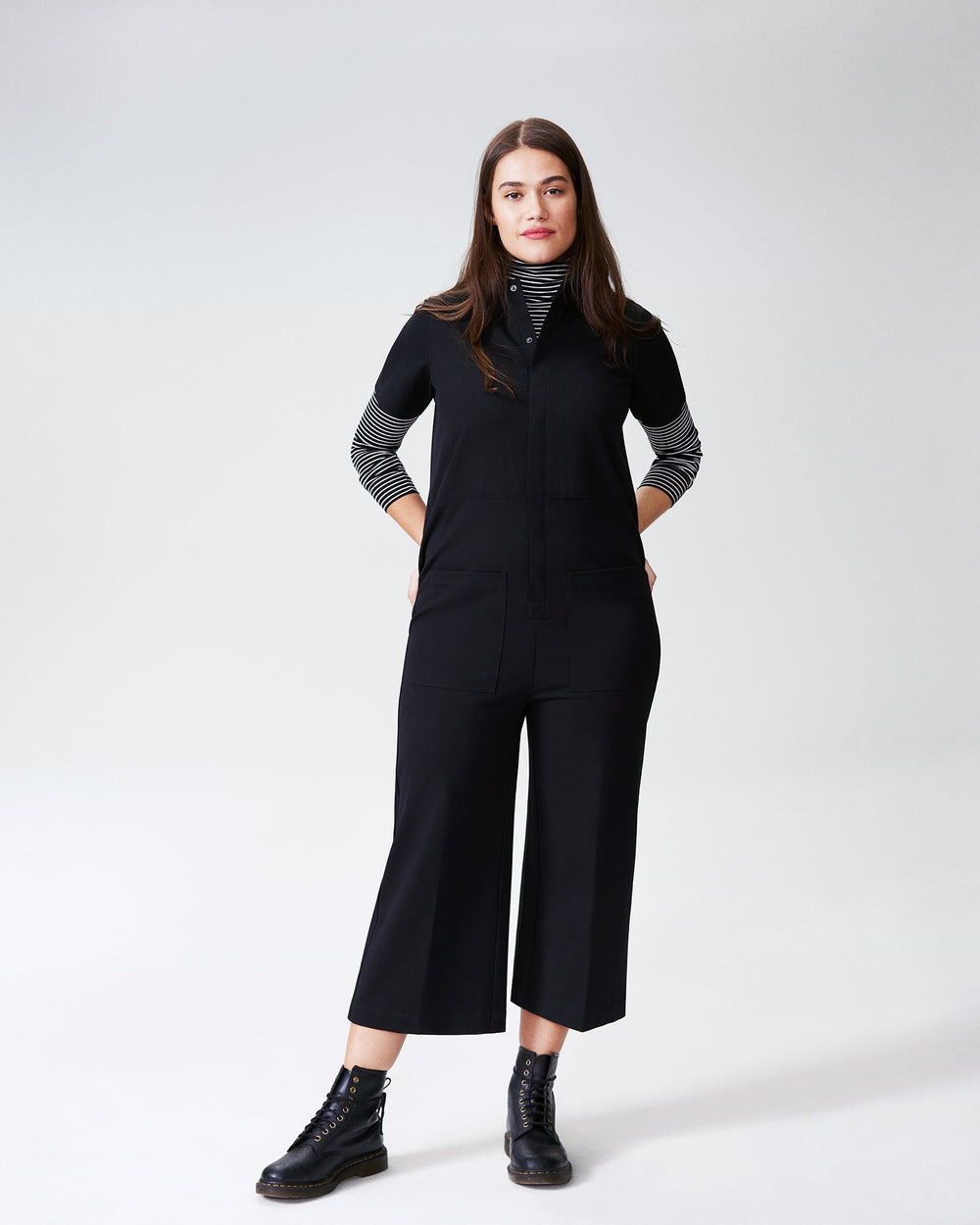 Kate Twill Jumpsuit - Black