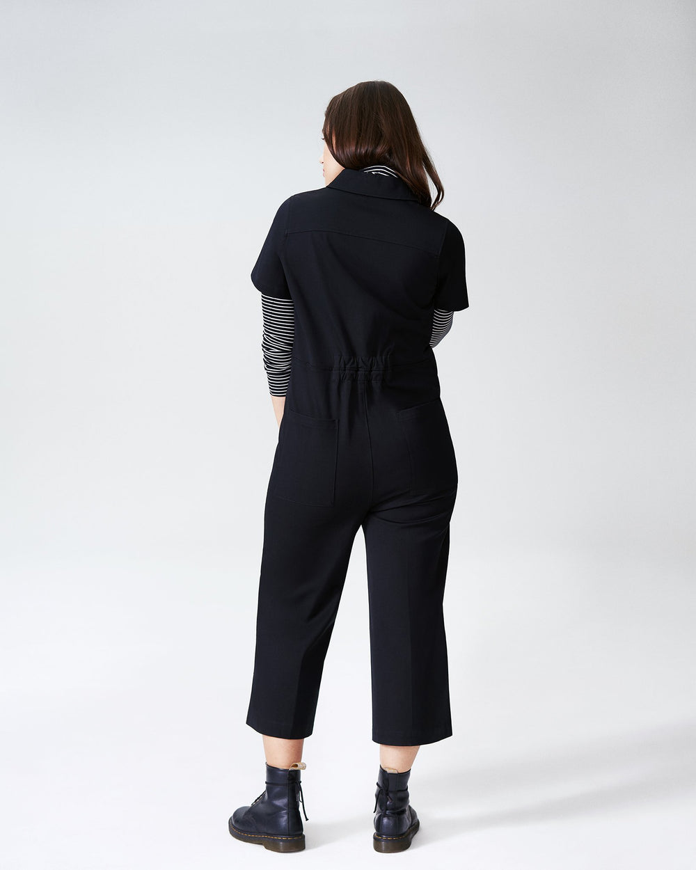 Kate Twill Jumpsuit - Black