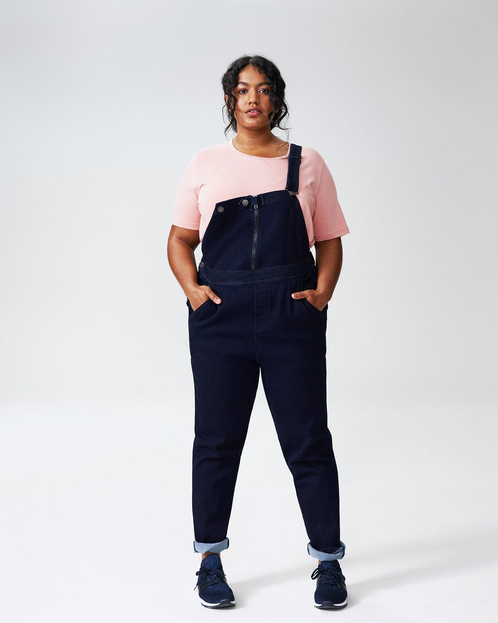 Olivia Denim Overalls - Dark Indigo