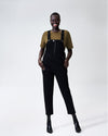 Olivia Denim Overalls - Black